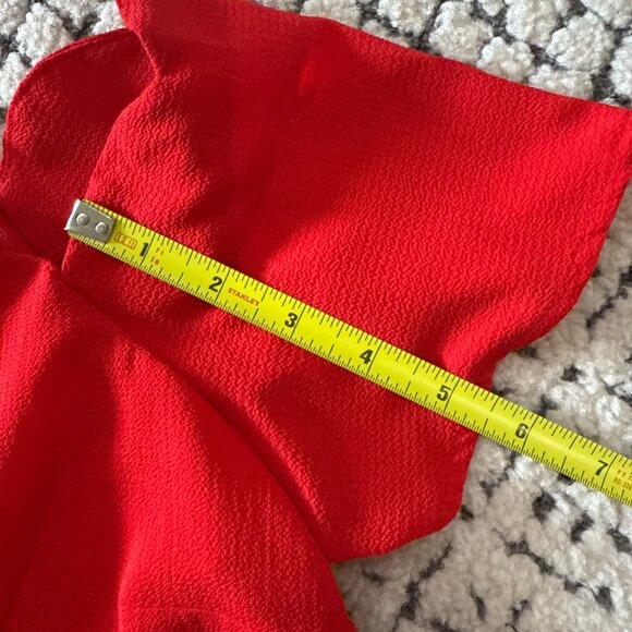 Monteau Los Angeles Cold Shoulder Top Red Size Medium NWT! - Picture 8 of 11